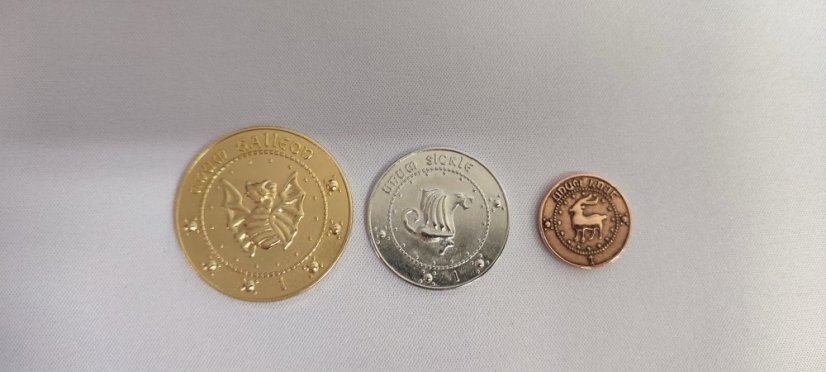 Kovové mince Harry Potter set