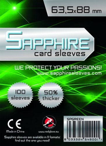 Sapphire Sleeves obaly na karty Sapphire Green - Standard Card Game - 63,5 x 88 mm 100 ks